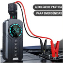 Bomba de Ar Portátil 4 em 1 + Auxiliar de Partida
