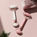 Kit Massageador Facial com Pedra Gua Sha