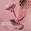 Kit Massageador Facial com Pedra Gua Sha