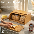 Caixa de Pão Premium em Bambu