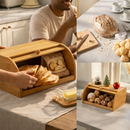 Caixa de Pão Premium em Bambu