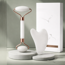 Kit Massageador Facial com Pedra Gua Sha