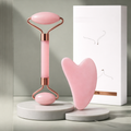 Kit Massageador Facial com Pedra Gua Sha