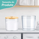 Pote Organizador Transparente com Tampa