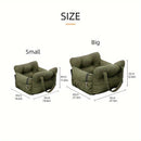Dog Car Seat with Safety Belt - Non-Slip Pet Car Bed for Small Dogs, Washable Travel Carrier with Secure Straps for Safe Car