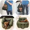 Dog Car Seat with Safety Belt - Non-Slip Pet Car Bed for Small Dogs, Washable Travel Carrier with Secure Straps for Safe Car