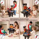 Bancada de Ferramentas Infantil Portátil – Kit Completo 65 Peças