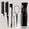 Kit 6 Peças para Cabelo - Escovas + Acessórios