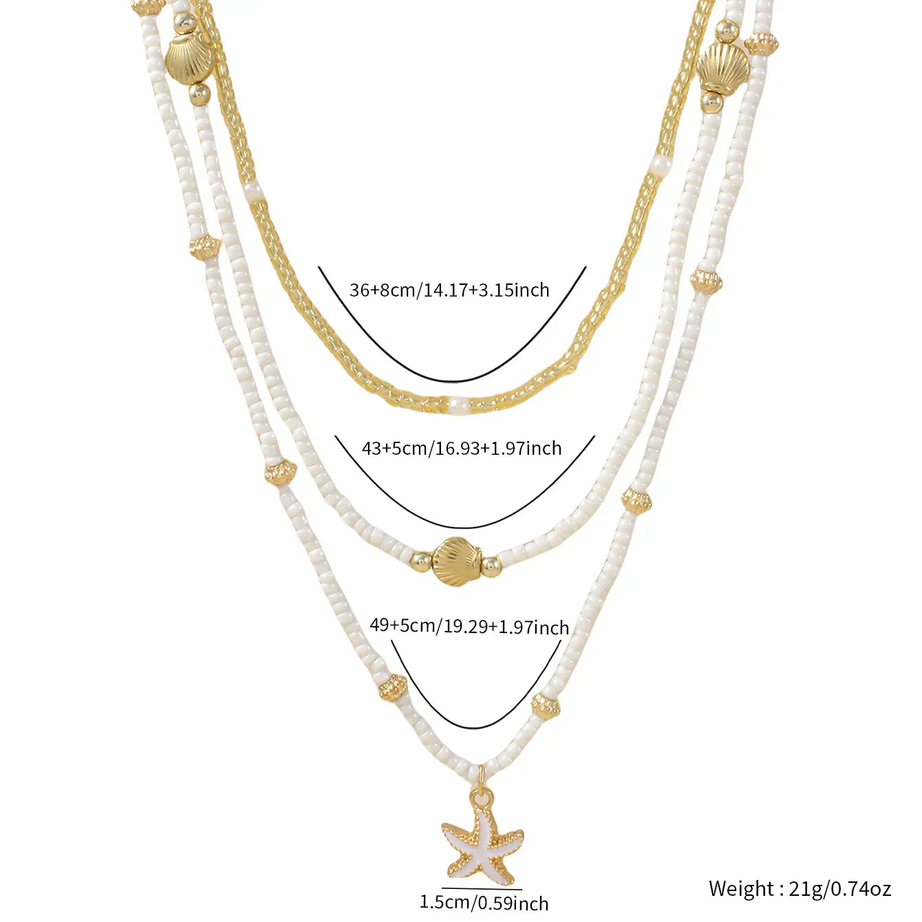 Colar Vintage Multicamadas