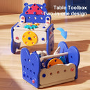 Toolbox Simulation Drill Screw Removal Puzzle Multi-Functional Assembly Toy Pretend Play Construction Children Xmas Toys Gifts